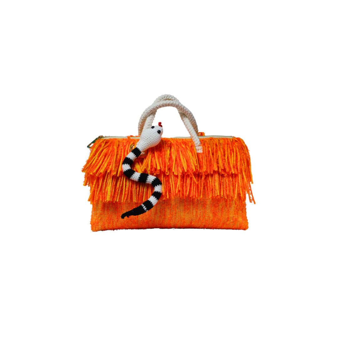 Citrus Fringe Basket bag