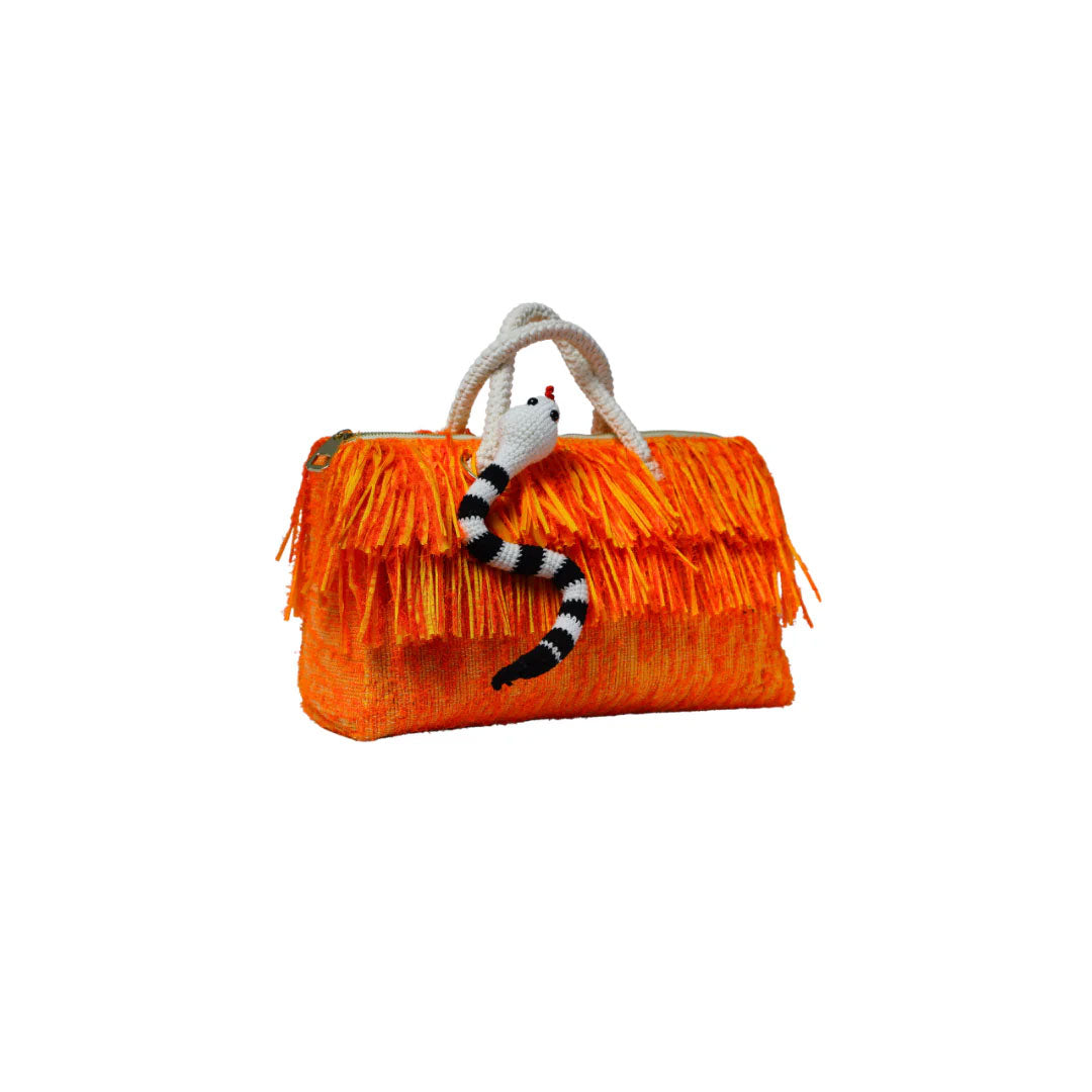 Citrus Fringe Basket bag