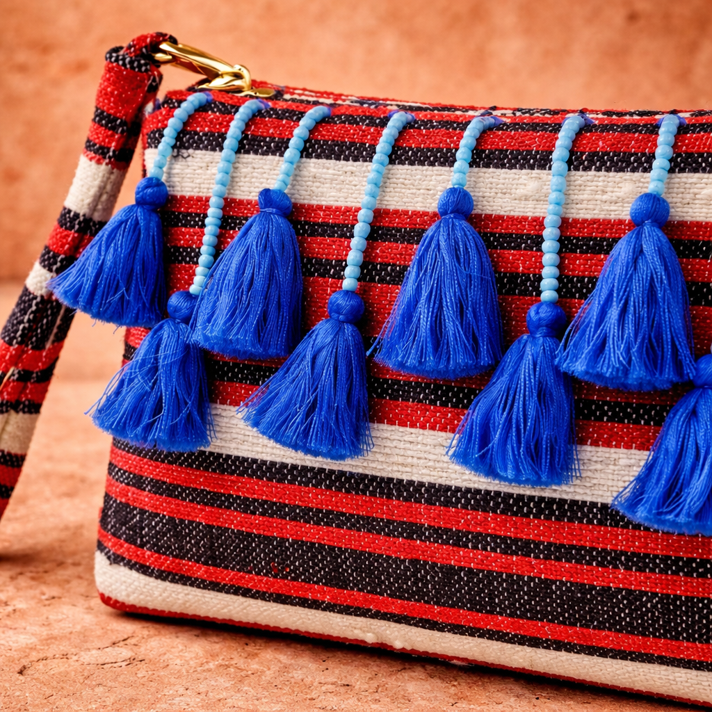 Blue Caravan clutch