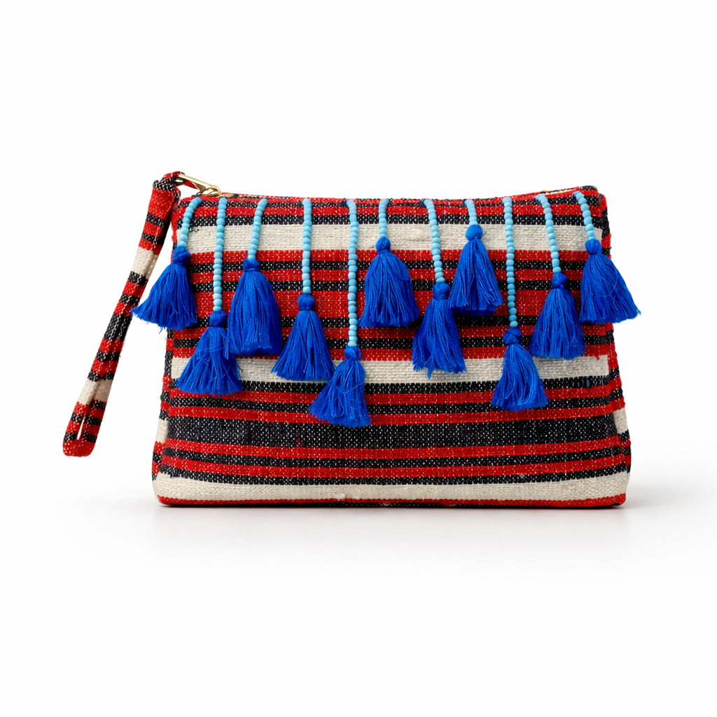 Blue Caravan clutch