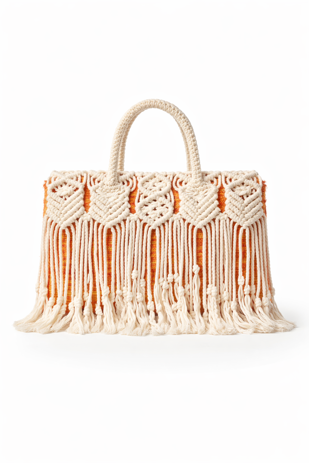 Citrus Macrame Tote